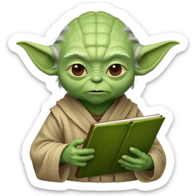 Yoda with the text 6 7 nothing else  sticker