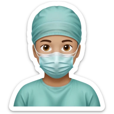 The face of surgical preparation sticker