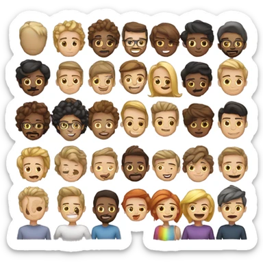 Friend group with mixed homosexual and heterosexual men and women that are not well sticker