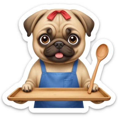 -night-market-vendor-pug dog sticker