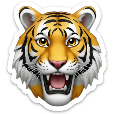 A tiger with kurdistan flag sticker