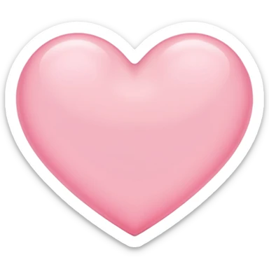 light pink heart in imagination sticker