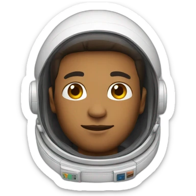 guy with astronaut costume sticker
