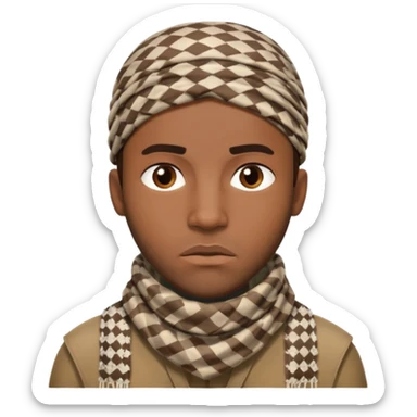 Make a African American gangster taliban terrorist emoji sticker