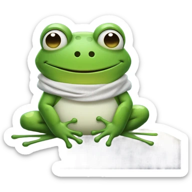 Sana sana culito de rana, buenas noches  sticker