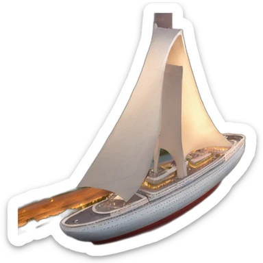 ship from firefly going through st louis arch sticker