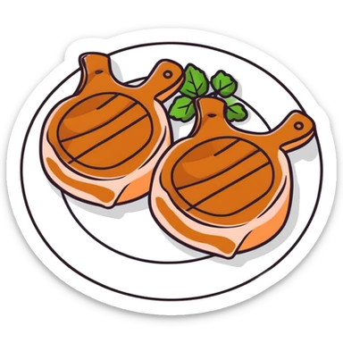 Indian pork chops sticker