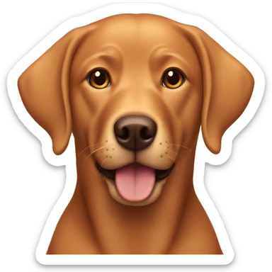 Foxred labrador retriever sticker