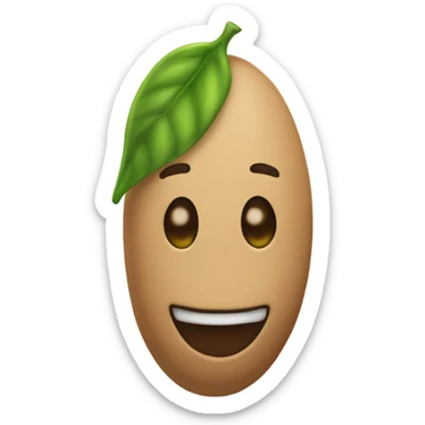 One soy bean sticker
