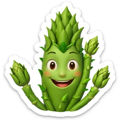 Junior Asparagus from VeggieTales sticker