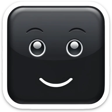 ⬛ this emoji but blacker and no highlight  sticker