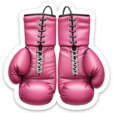 i want pink boxing gloves sticker