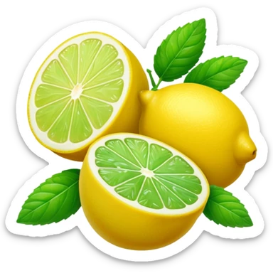 Lemon, Lime & Mint Fruit sticker