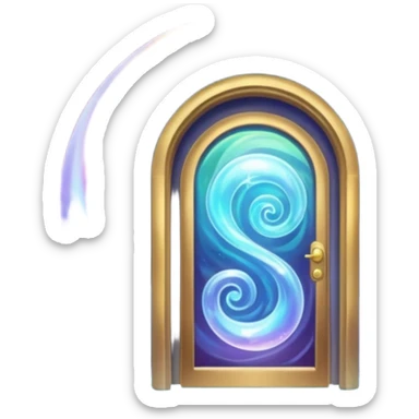 magical door portal sticker