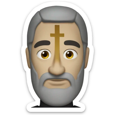 Baldwin IV of Jerusalem from kingdom of heaven with a crusader mask whitout eyes sticker