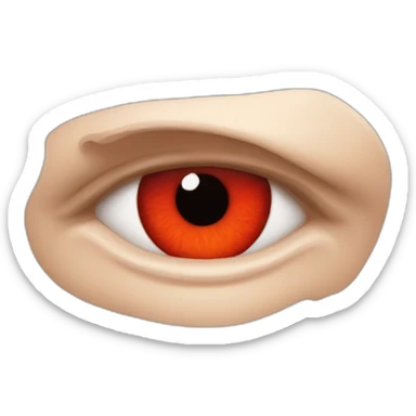 Les yeux très rouges irrités sticker