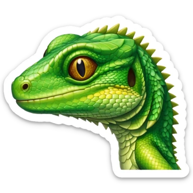  lizards licking its eye in the light sticker