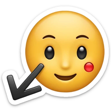 fait moi un emojis avec un fond bleu et un check mark noir au milieux sticker