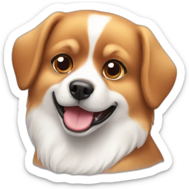 Dog half pomeranian quarter beagle quarter american eskimo sticker