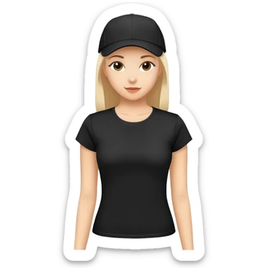black women's t-shirt with round neck and short cap sleeves, fitted feminine cut, only the garment, isolated on white background, no model sticker