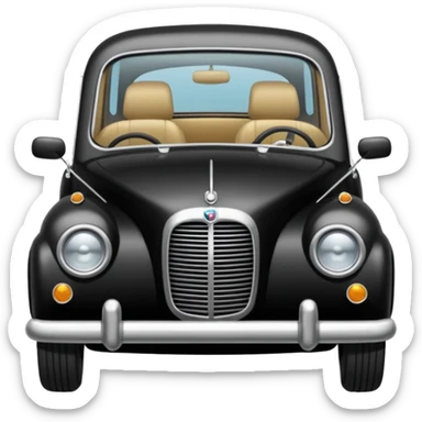 Crée-moi une voiture noire, berline, très classe La voiture  en long 2025classe S que d’un côté  sticker