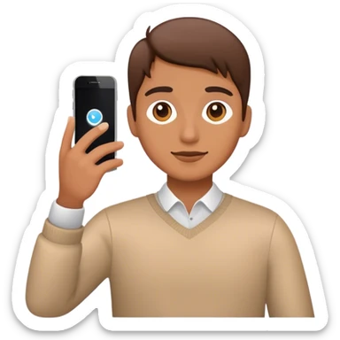 taking photo on smartphone sticker