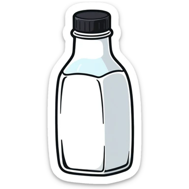 salt bottle, cartoonish sticker style sticker