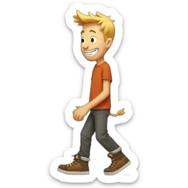 Calvin & Hobbles sticker