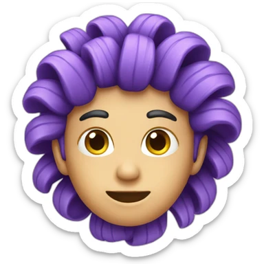 Purple palmier sticker