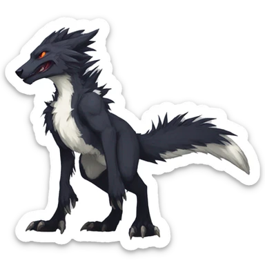 Edgy Modern Vernid-Sergal species by LiLaiRa sticker