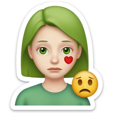 Just ate something bad emoji face sticker