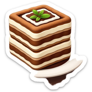 Square tiramisu sticker