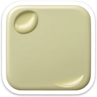 Pale olive cosmetic swatch sticker