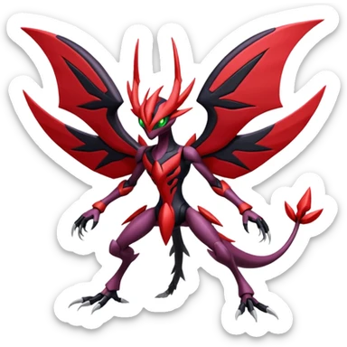 Yveltal-Scizor-Darkrai-Genesect-Lunala-Vikavolt-fusion sticker