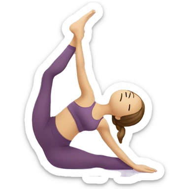 Yoga girl  sticker