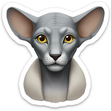 Grey sphinx  sticker