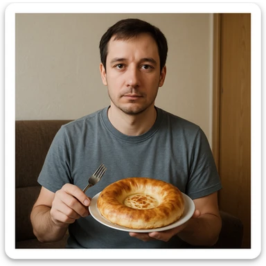 sartarosh xonada shunchaki tarelka v vilka ushlab utirsin tarelkada esa faqat uzbekcha non bulsin kayfiyati xam urtacha bulsin xursan bob ketmasin sticker