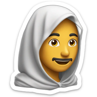 un chauve sur un arabe sticker