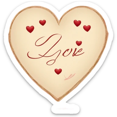 vintage valentine’s day card red sticker