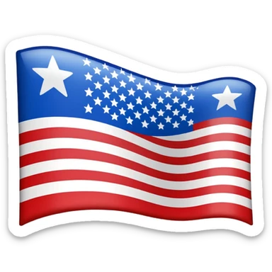 FLAG OF UNITED STATES sticker