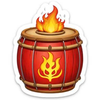 SHAMAN DRUM FIRE sticker