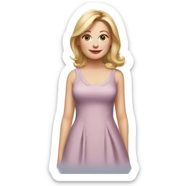 Claire Dunphy from Modern Family, dress, portrait sticker