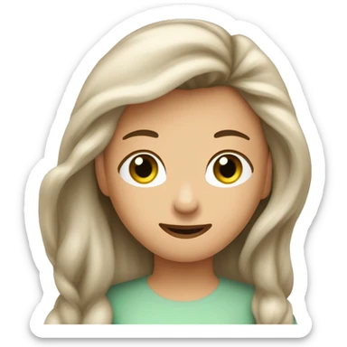 Erstelle mir eine blöde Frau mit langen Haaren grünen Augen und einen Mann im arm mit braunen Haaren trainiert die sich gerne habe  sticker