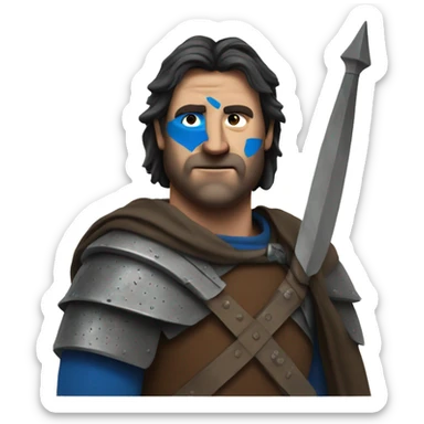 william wallace with face paint sticker