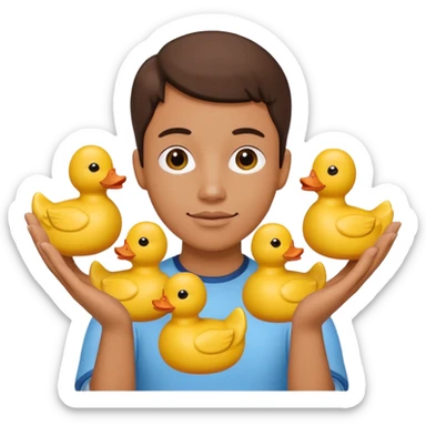 😍 But with ducks instead of hearts  sticker