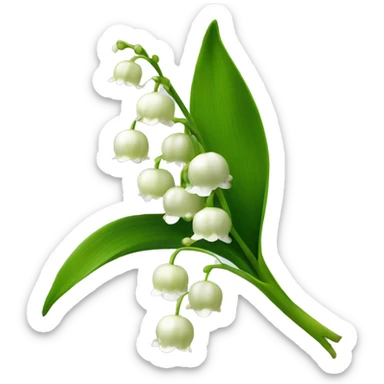 lily of the valley sticker