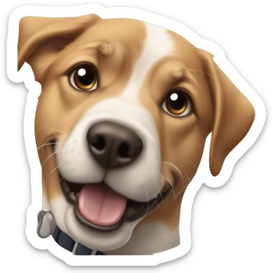 A dog hitting the griddy  sticker