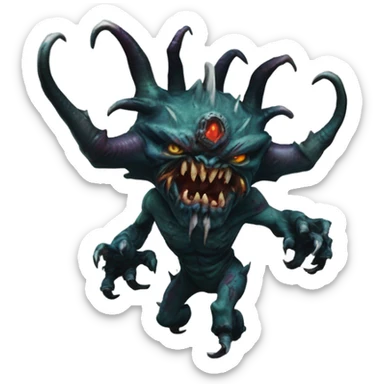 Warhammer 40k chaos demons  sticker