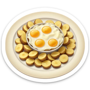 patate hachée petit dejeuné sticker