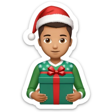 Indian cricket player pant Christmas dress with gift box that gift box front side print Brisbane heat today loss sticker